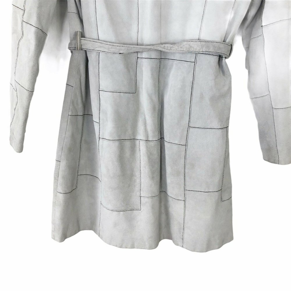 Wilson'ssuede Leather Jacket M Patchwork Trench - image 6